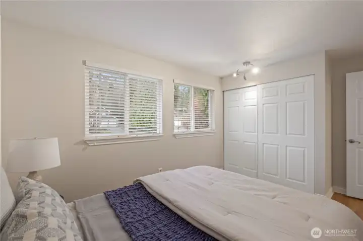 Bedroom No. 2 full closet with lots of natural light.