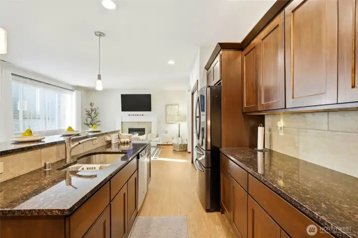 Tons of cupboards plus a pantry