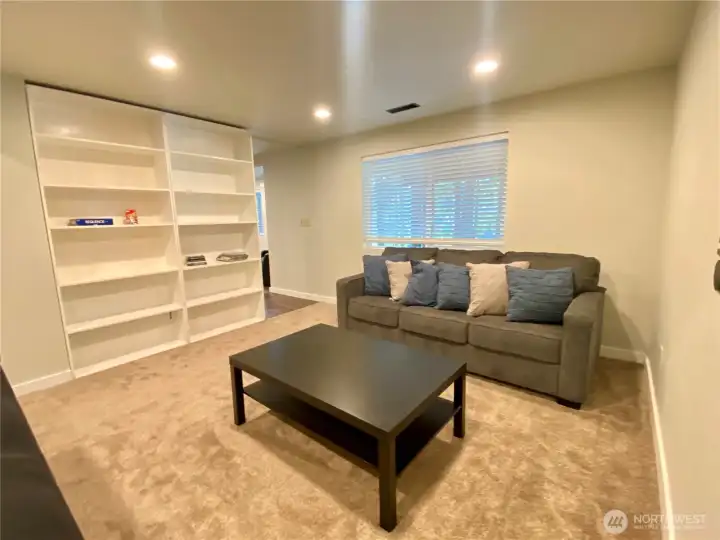 Extra finished room downstairs kids space or office?