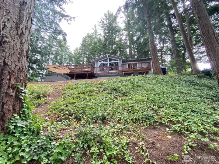 View form the Bay looking towards the home