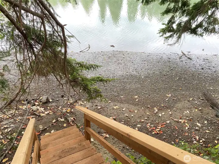 Another view of stairs and the Bay