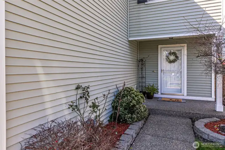 The home has been professionally pressure washed.