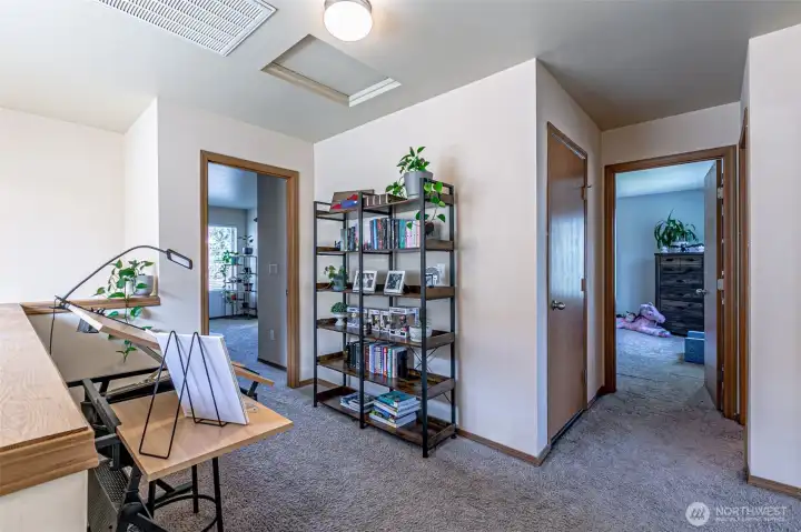 Versatile upstairs landing.