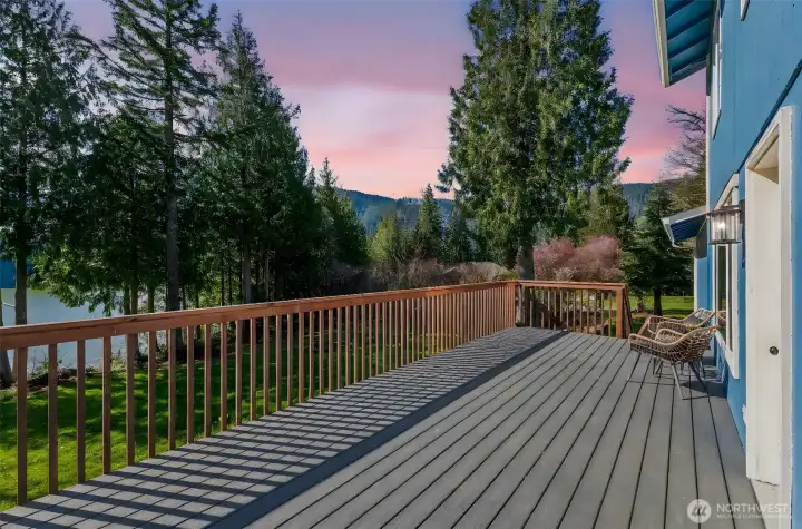Enjoy the sunsets from your rear deck