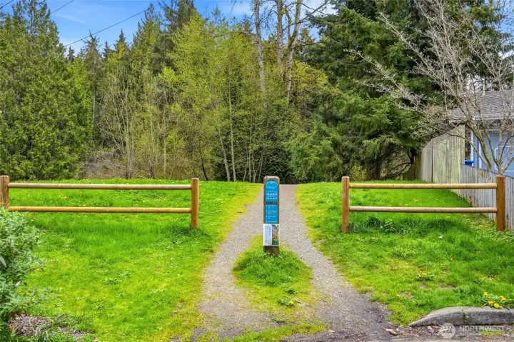 Lake to Lake Trails are .1 miles away-just around the corner!