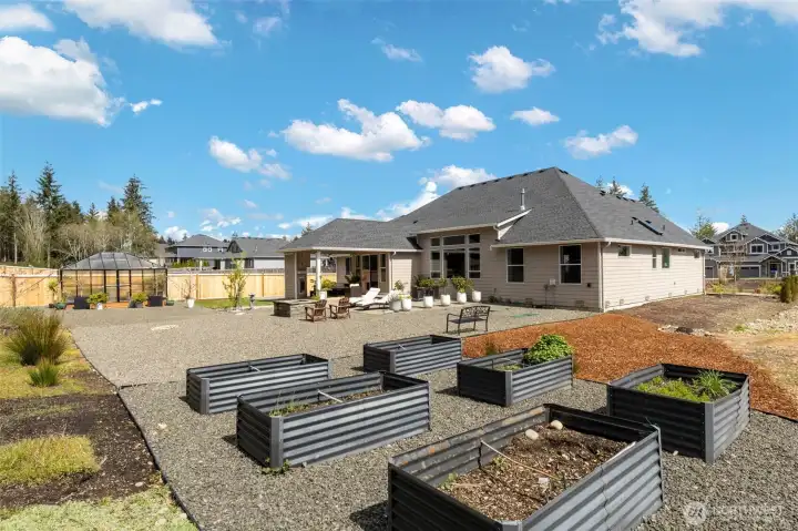 Step outside and make it your own, garden, gather, or simply enjoy the open space, where fresh air, sunlight, and room to grow become part of your everyday.