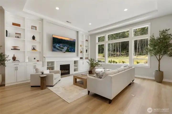 This is where life happens, sunlight pouring in, nature just beyond the windows, and a space that feels open, grounded, and effortlessly connected.