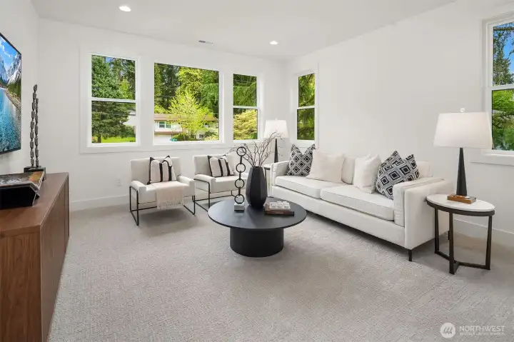 Flexible upper level bonus space