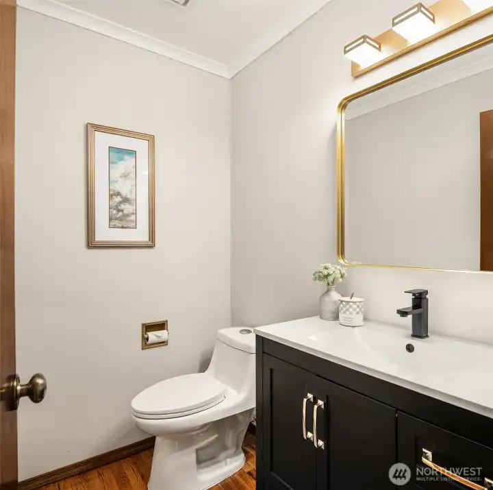 Main Floor Powder Bath - Newly Renovated