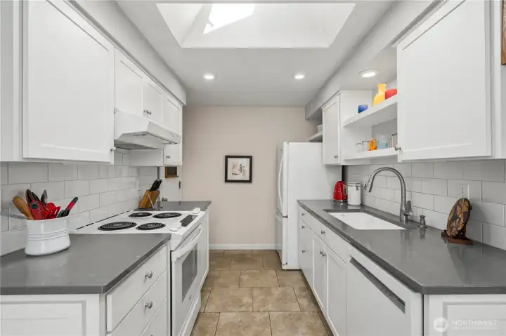 Kitchen with Quartz countertops