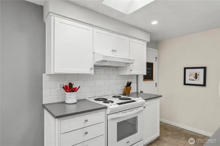 Subway tile backsplash