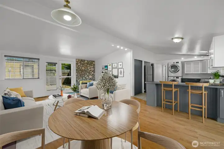 VIRTUALLY STAGED living room