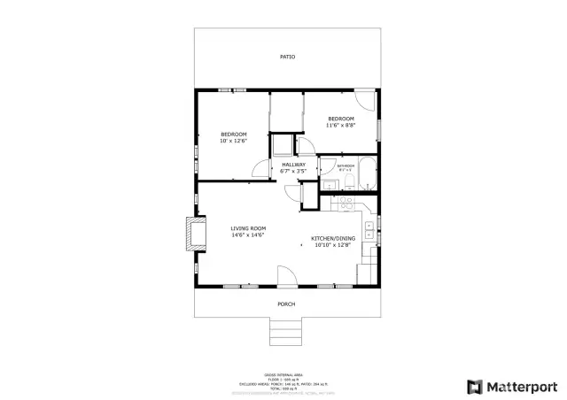 Floor plan of home. There is also a Matterport uploaded.