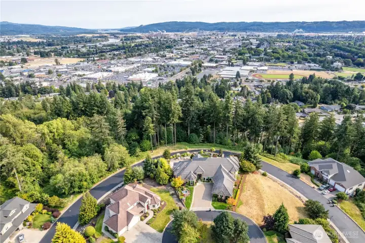 With some trees logged off of the property, the view will be spectacular!