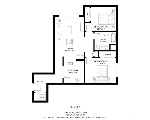 Smooth and flowing floorplan...