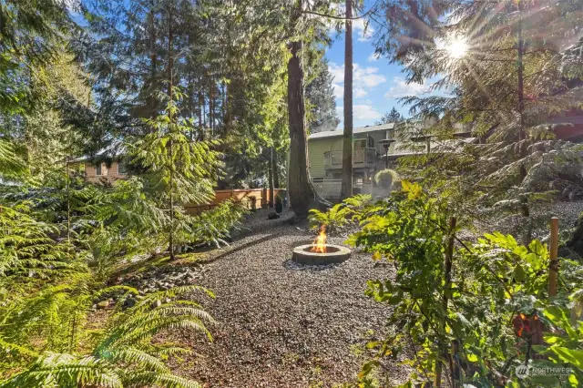 Lower Backyard Fire pit Landing