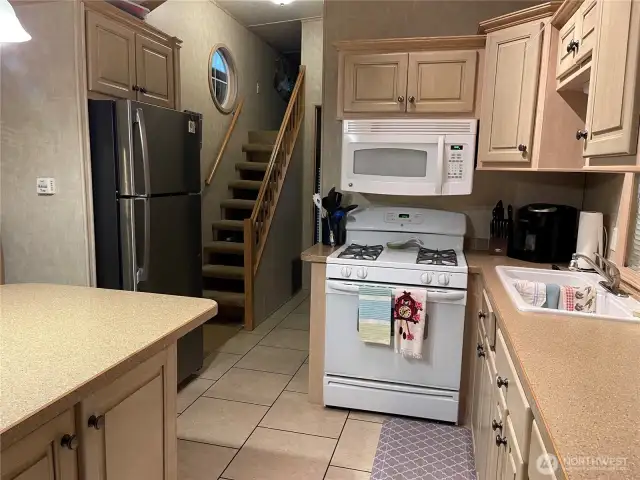 New refrigerator recently installed.