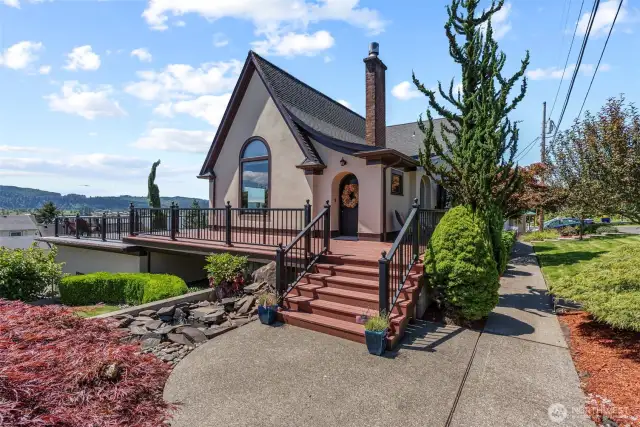Stunning 3,870 SF historic Tudor style home on a rare double corner lot