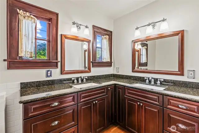 Full bathroom on the second level