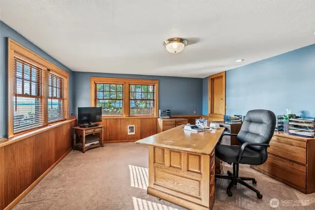 Lower level office with private exterior entry
