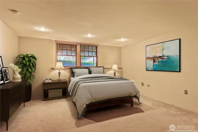 Mid level bonus room -- perfect as a guest suite, family room, or work-out space
