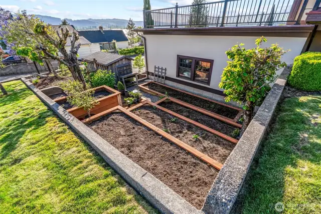 Beautiful raised beds for the gardening enthusiast