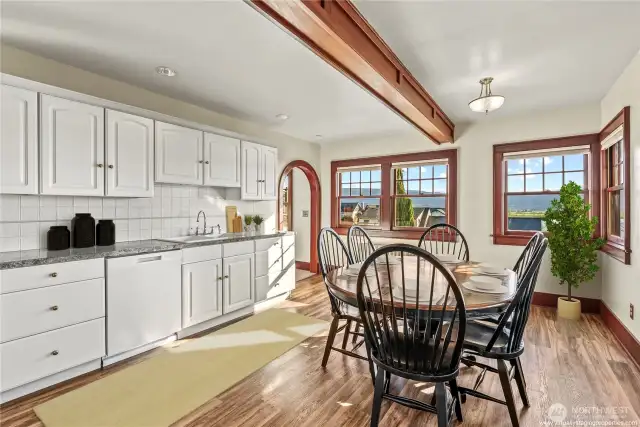 Enjoy the views from the ight and bright kitchen