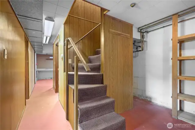 Stairs to lower level