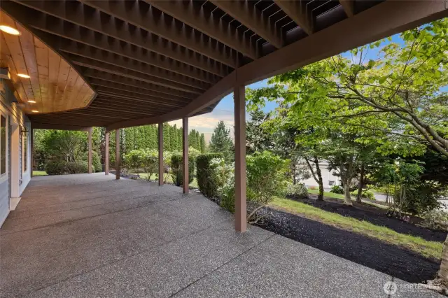 Downstairs patio