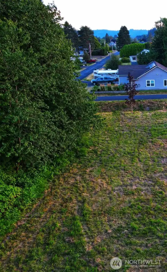 View from back of lot