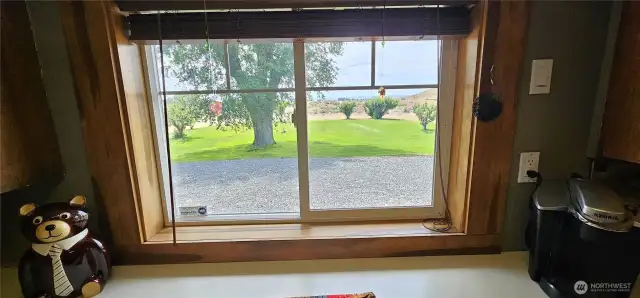 Chef's view while whipping up a fabulous meal.