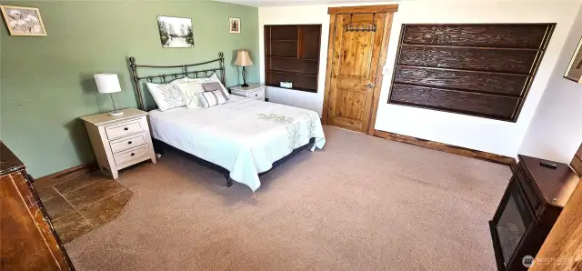 Spacious with really cool door.