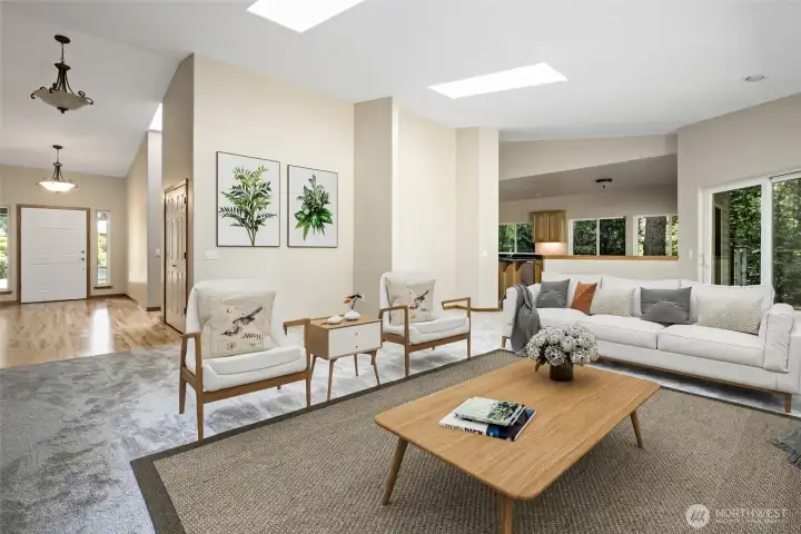 Living Room Virtually Staged.