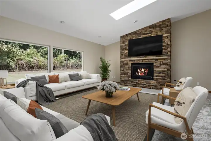 Living Room Virtually Staged.