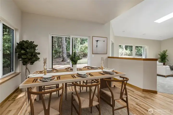 Dining Area Virtually Staged.