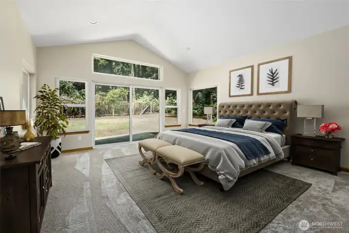 Primary Suite - Virtually Staged.