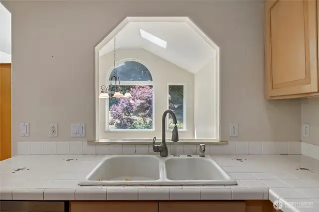 View into dining room