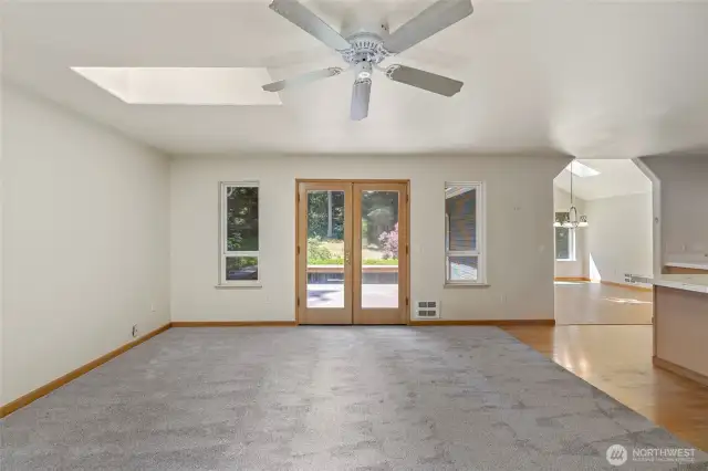 Rec room off kitchen