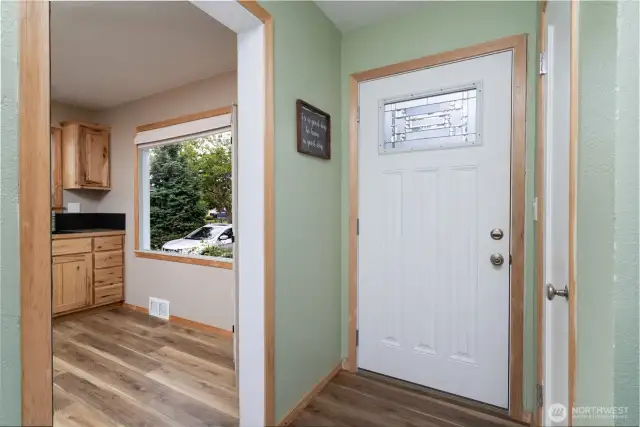 Interior view of front entrance