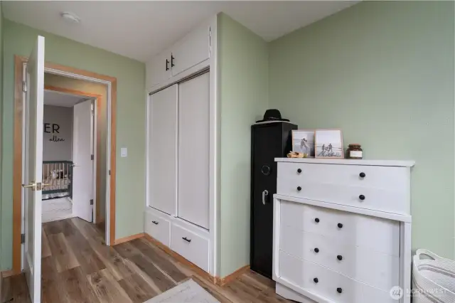 Primary bedroom with built-ins