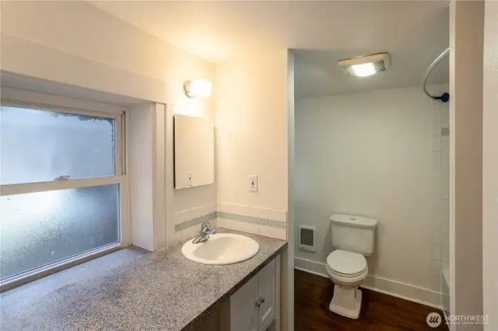 Main Bathroom is full bath