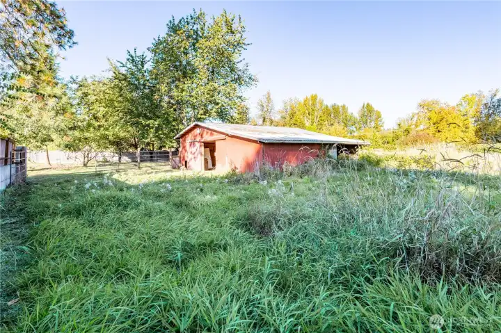 Pasture area near the barn