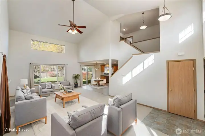 Great Room  Virtually Staged