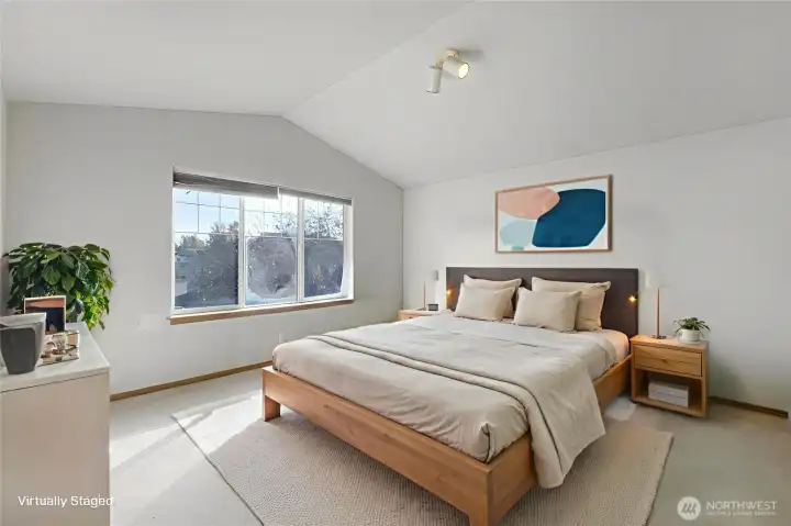 Primary Bedroom w/ Walk-in Closet Virtually Staged
