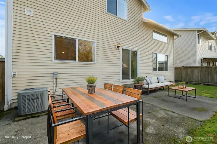 Back Patio  Virtually Staged