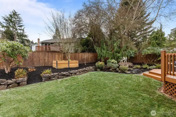 The raised bed is just begging to become your new veggie or herb garden!