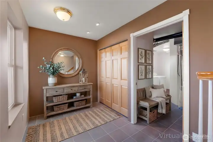 Virtually staged entry