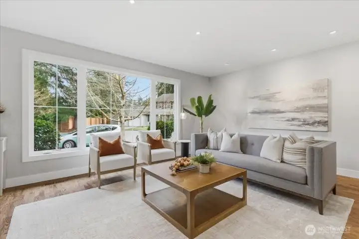 Big picture window for natural sunlight