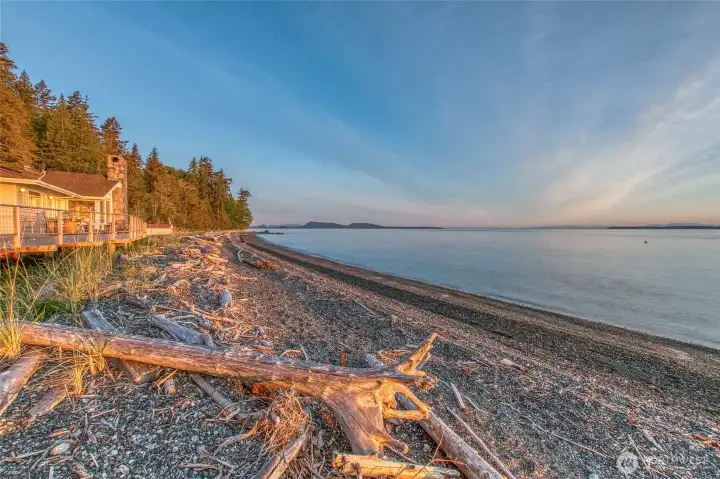 Shoreline looking west