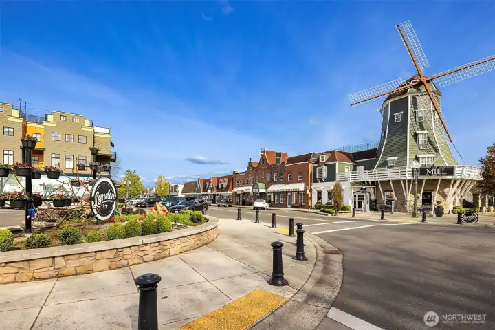 The home is right outside Lynden's historic downtown.